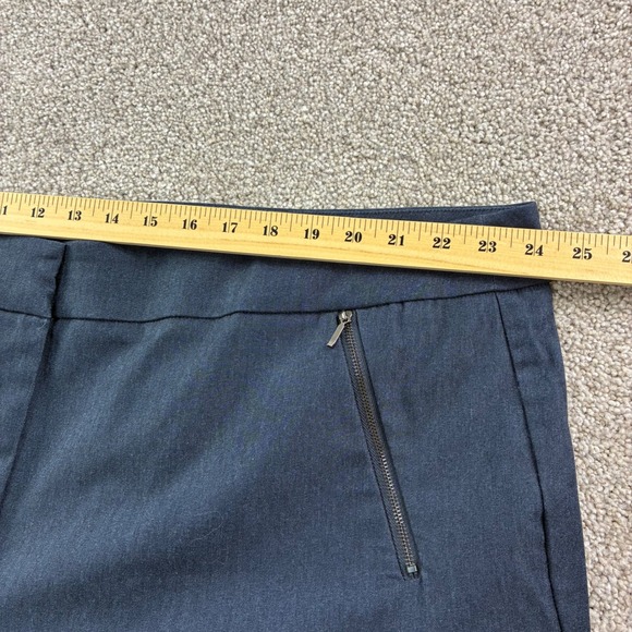 Lane‎ Bryan Womens Pants Size 28W Blue Zip Pocket Cropped Casual Stretch Career - Picture 5 of 8